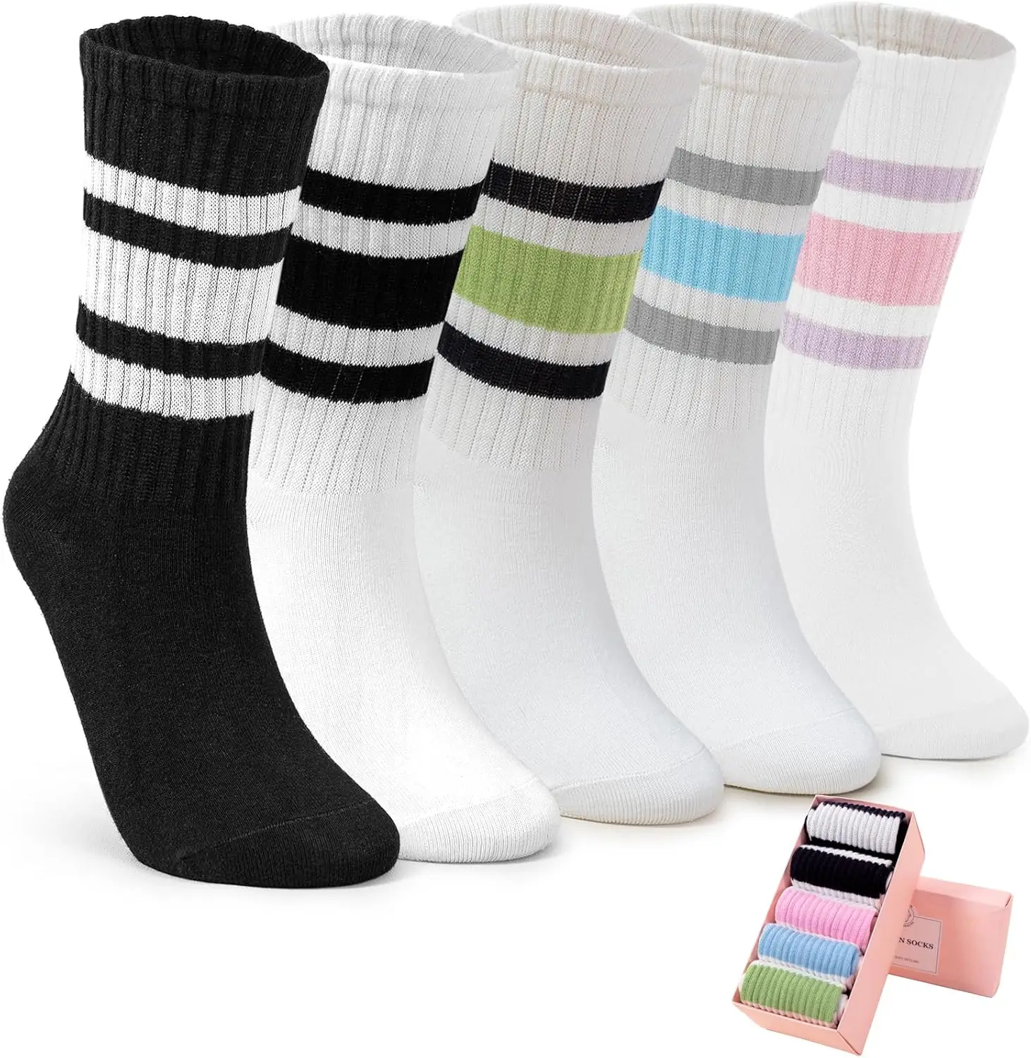 Perfect various unique style of knit wool socks can as present or stocking stuffers for womens