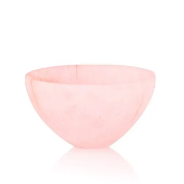 Wholesale Best quality Rose quartz bowl wholesale Natural crystal gemstone Healing Rose quartz Bowls for Reiki meditation