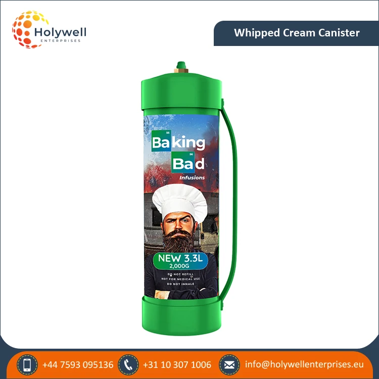 100% Assured Quality Baking Bad Custom Logo 3.3L/2000g/2050g Whipped Cream Charger at Reasonable Price Origin from Netherlands