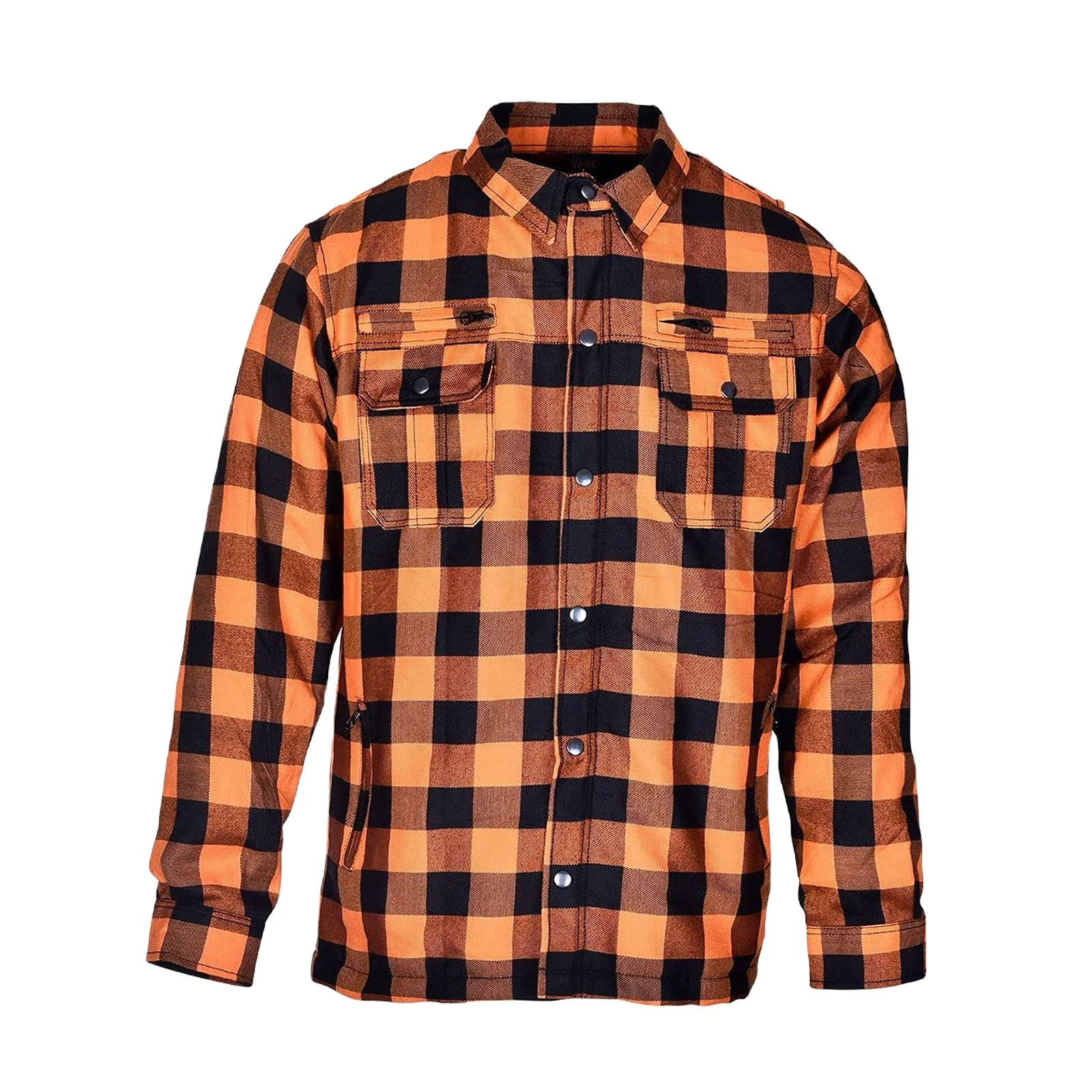 Stylish Motorcycle Culture Flannels Custom Plaid Design Label USA Tall Size Polyester Blend Flannel Shirts