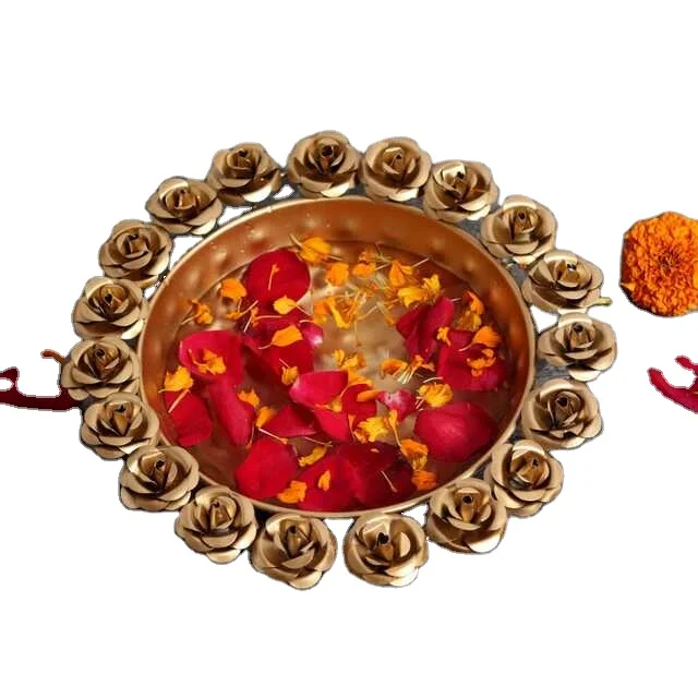 2023 Diya Round Shape Decorative Urli Bowl for Indian Handcrafted Modern And Unique Design Of Urli In Cheap Price