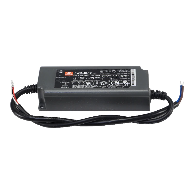 Mean Well PWM-40-12 Led Driver Meanwell12 Volt 40 Watt Constant Voltage 40W Led Driver
