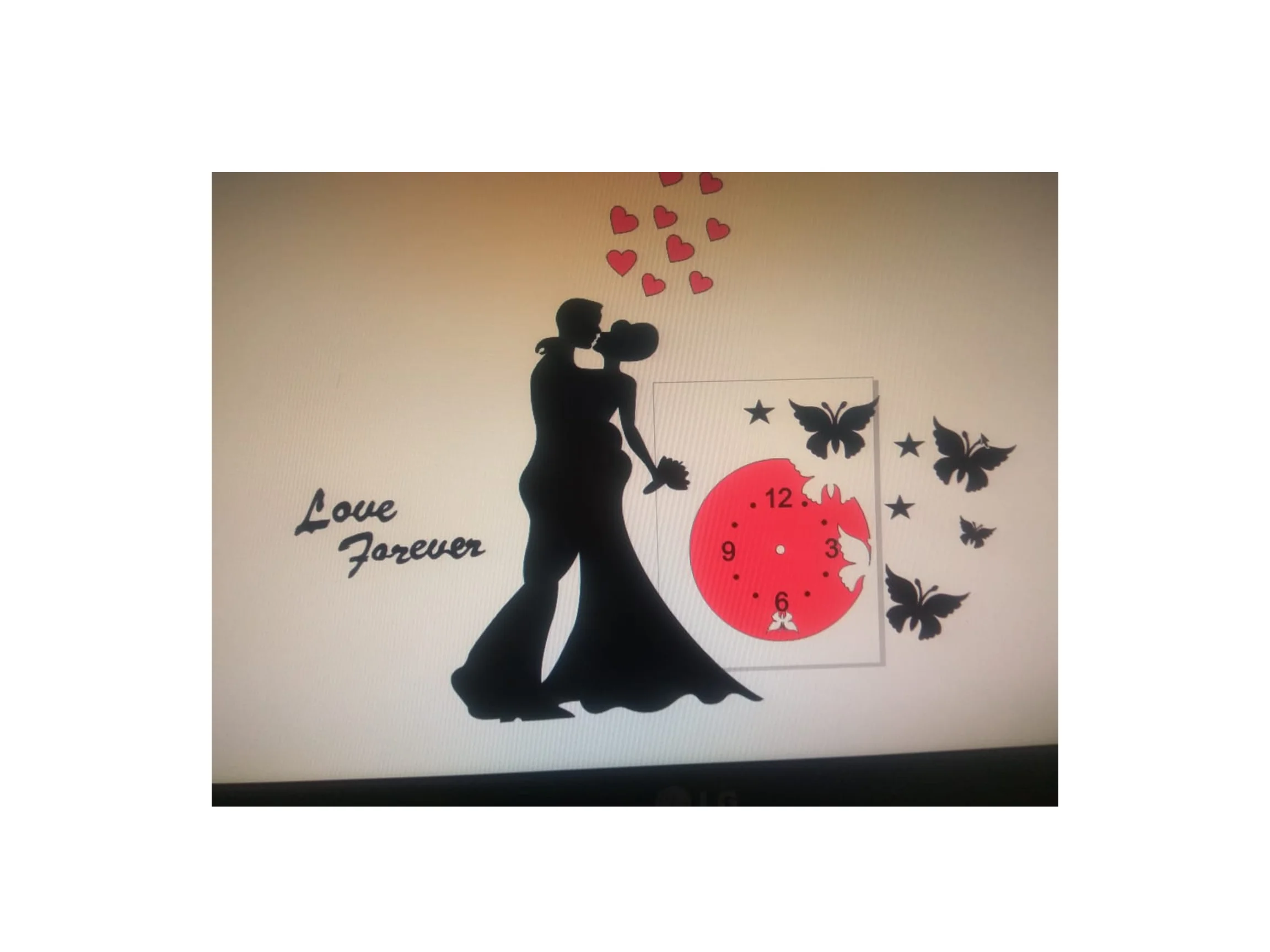 wholesales decorative Clear magnets acrylic WALL CLOCK