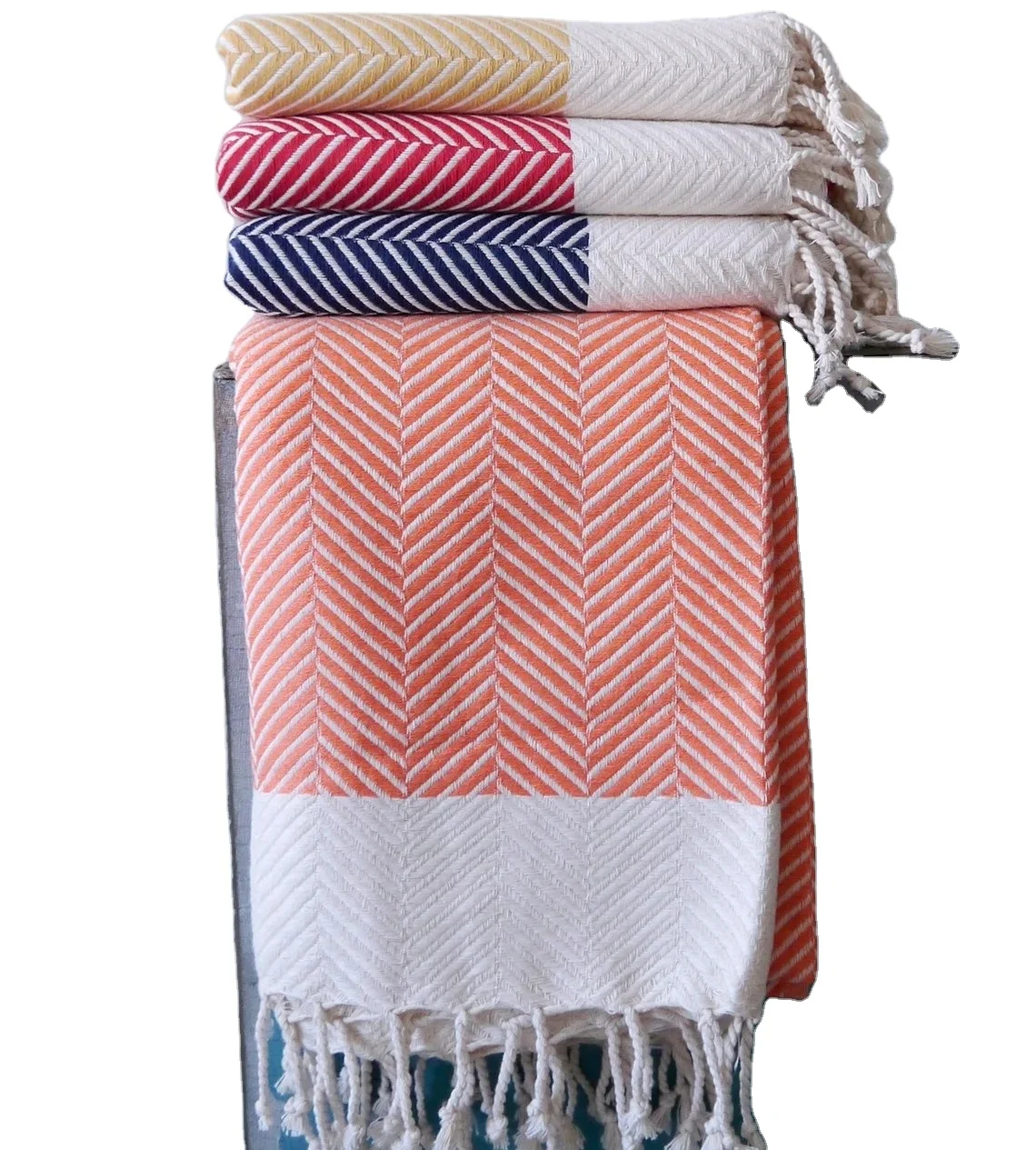 High quality Soft Blanket Throw  boho luxury knitted  decorative woven nordic cotton throw blanket for sofa couch with tassel