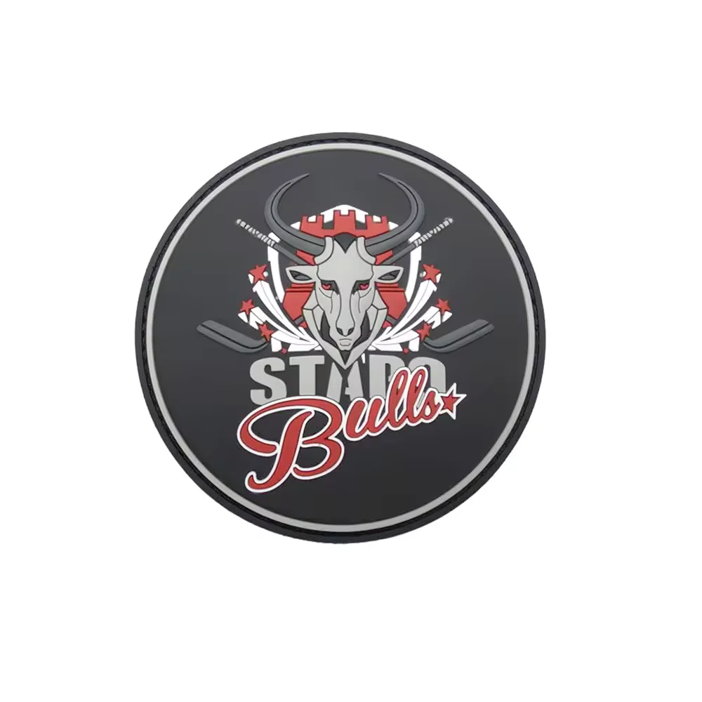 2024 Rubber Iron On Patches Pvc Patch 3d Glow In Dark Hook and loop RPG Bazooka Personalized Style PVC Patches Custom Logo