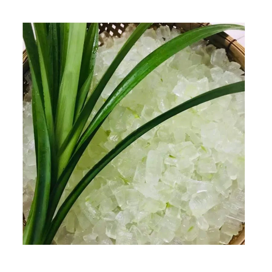 Fresh aloe vera jelly perfect for beverages snacks and skincare formulations