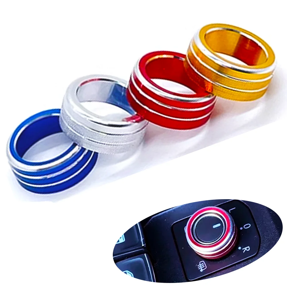 Rearview Mirror Adjustment Knob Button Decorative Cover 2018 2019 2021 for VW Volkswagen Seat ibiza POLO GTI Golf 4 5 6 7 8 2022