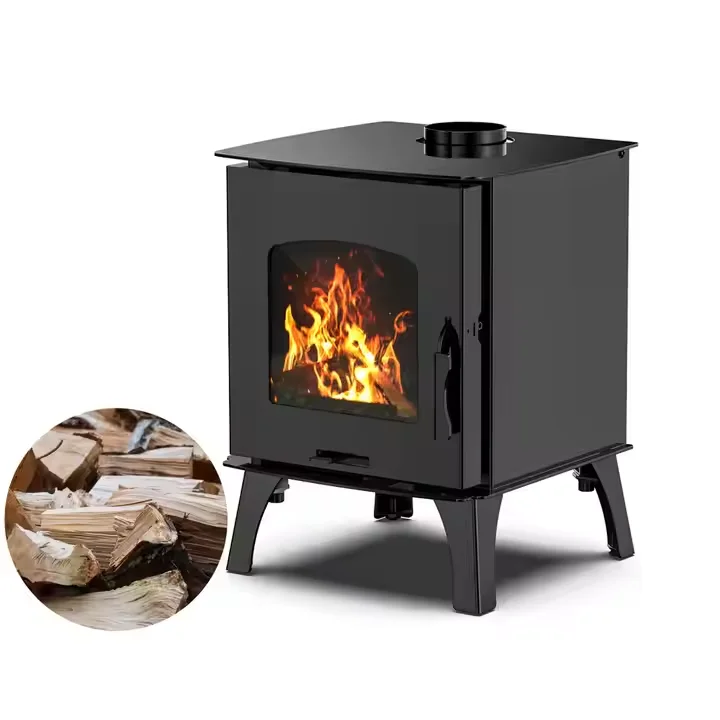 Modern Design 4KW R0401A Indoor Freestanding Fireplace Factory Price Small Steel Wood Burning Stove Firewood Heater Timber Fuel