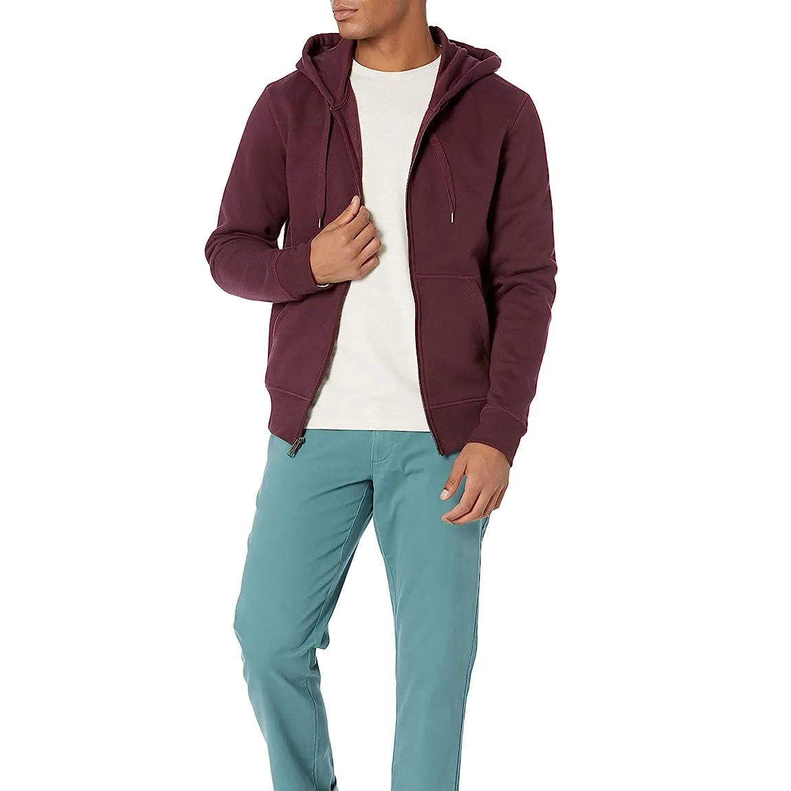 New look Custom Plain Zip Up Hoodie Men Hoodies Wholesale Heavy Weight Premium Zipper Hoodies