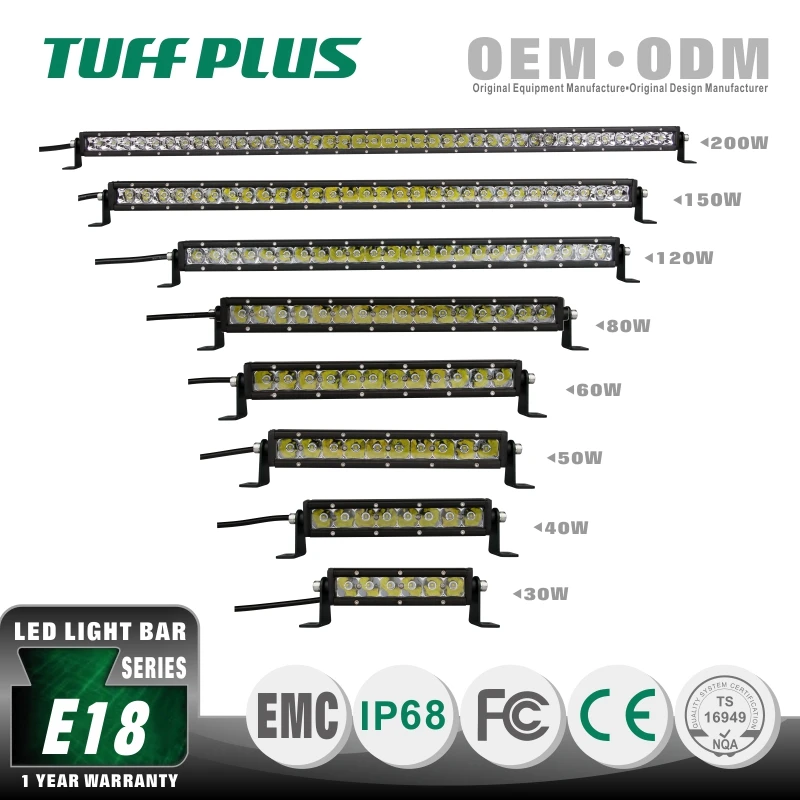 Tuff Plus 150w slim light bar offroad truck trailer auxiliary led light bar