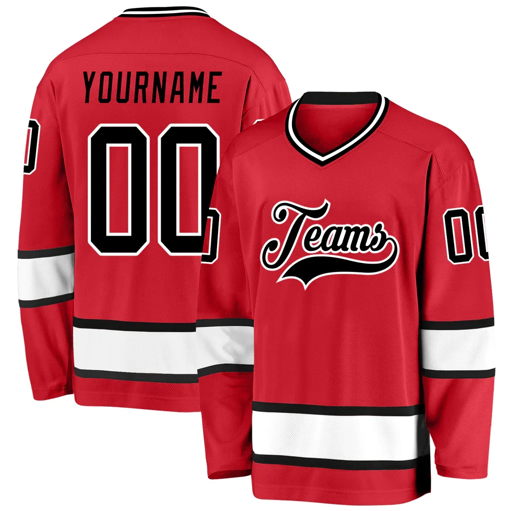 Custom wholesale blank hockey jersey 100% Polyester ice hockey jersey sport clothing manufacture for men hockey jersey