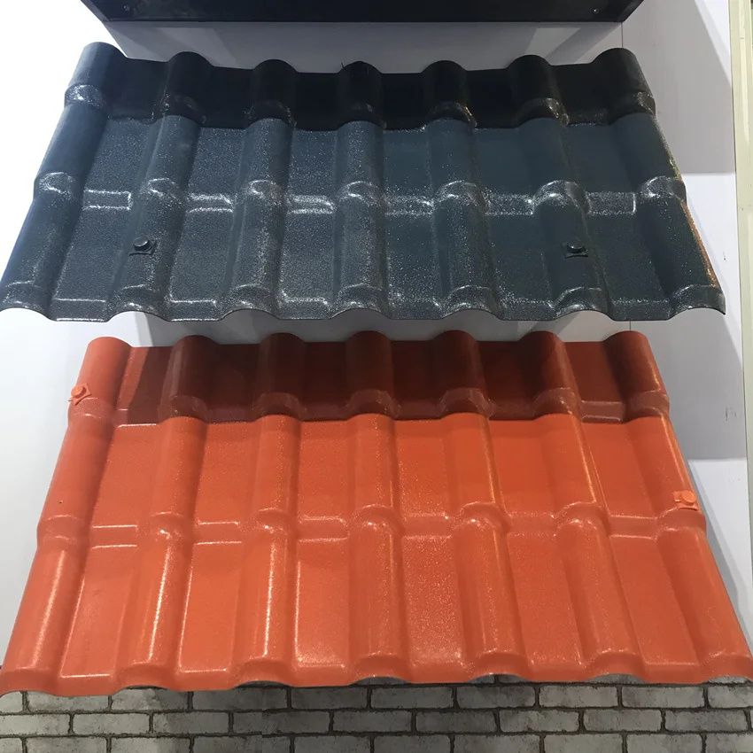 Huazhijie ASA Pvc Resin Roof Tile Upvc Roof Sheet Pvc Tile Roof
