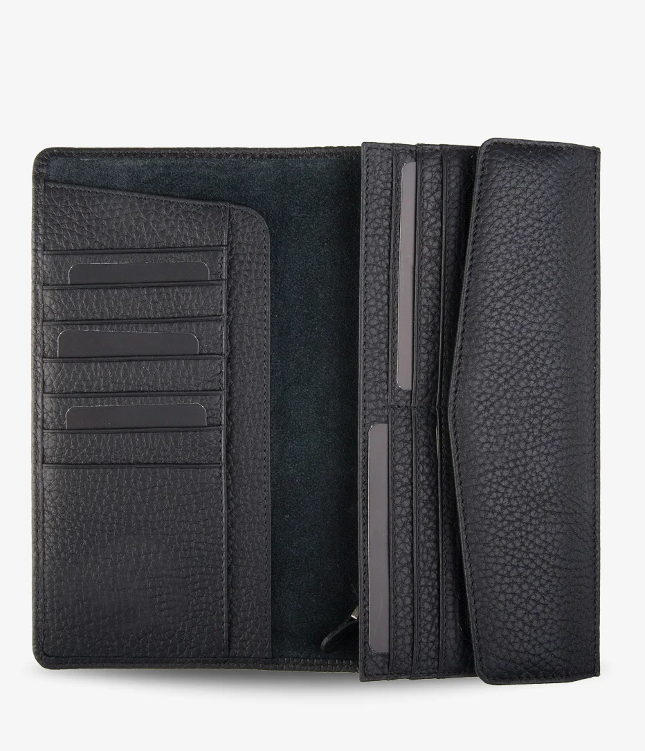 Genuine Leather Women Wallet Card Holder Women Purse Slim Phone Placed Long Wallet Bifold Wallet Customizable RFID Protection