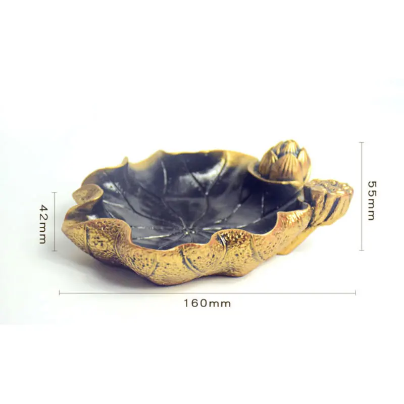 New Arrival Home Hotel European Colored Antique Golden Custom Luxury Cigar Ashtray Logo
