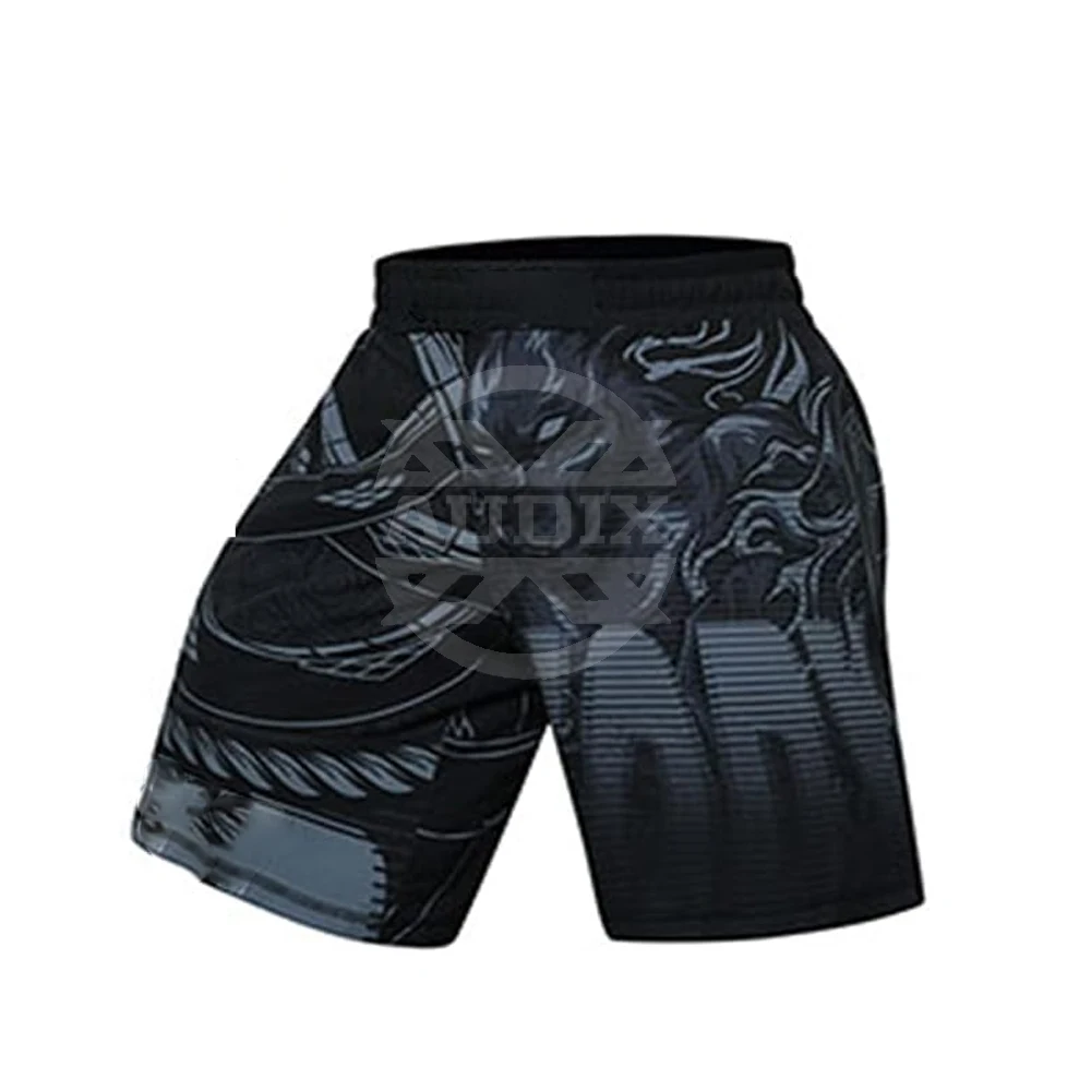 New Arrival MMA Rash Guard Black Color Fighting Boxing Jerseys and Shorts made in best quality