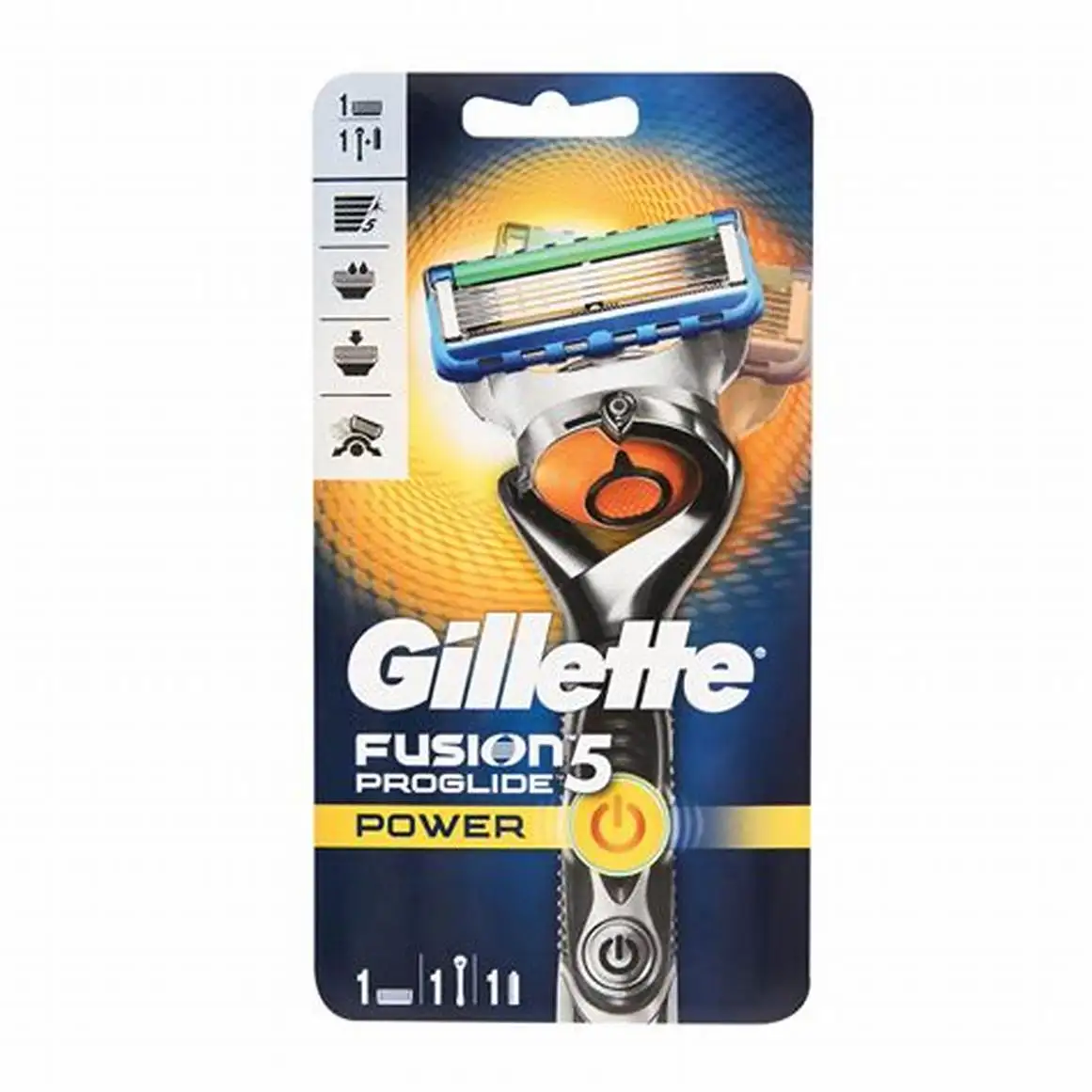 Gillette Fusio 5 Мужская бритва ручка с 2 лезвиями