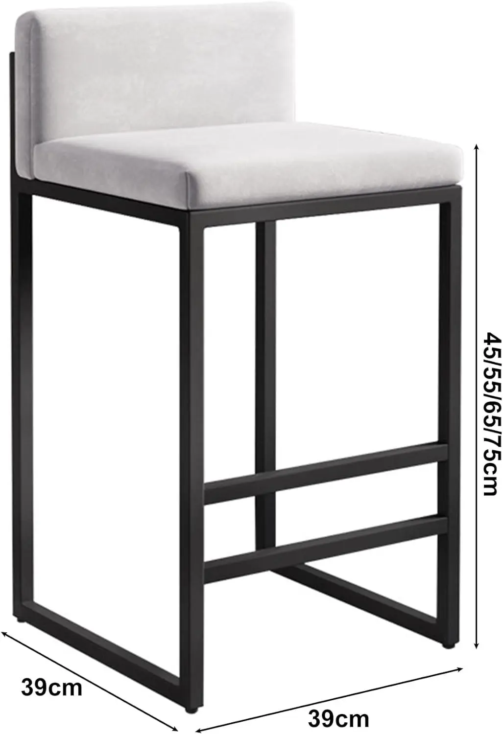 New Design Top Quality Stool Bar Luxury Chairs Metal Frame Bar Stool Modern Hotel