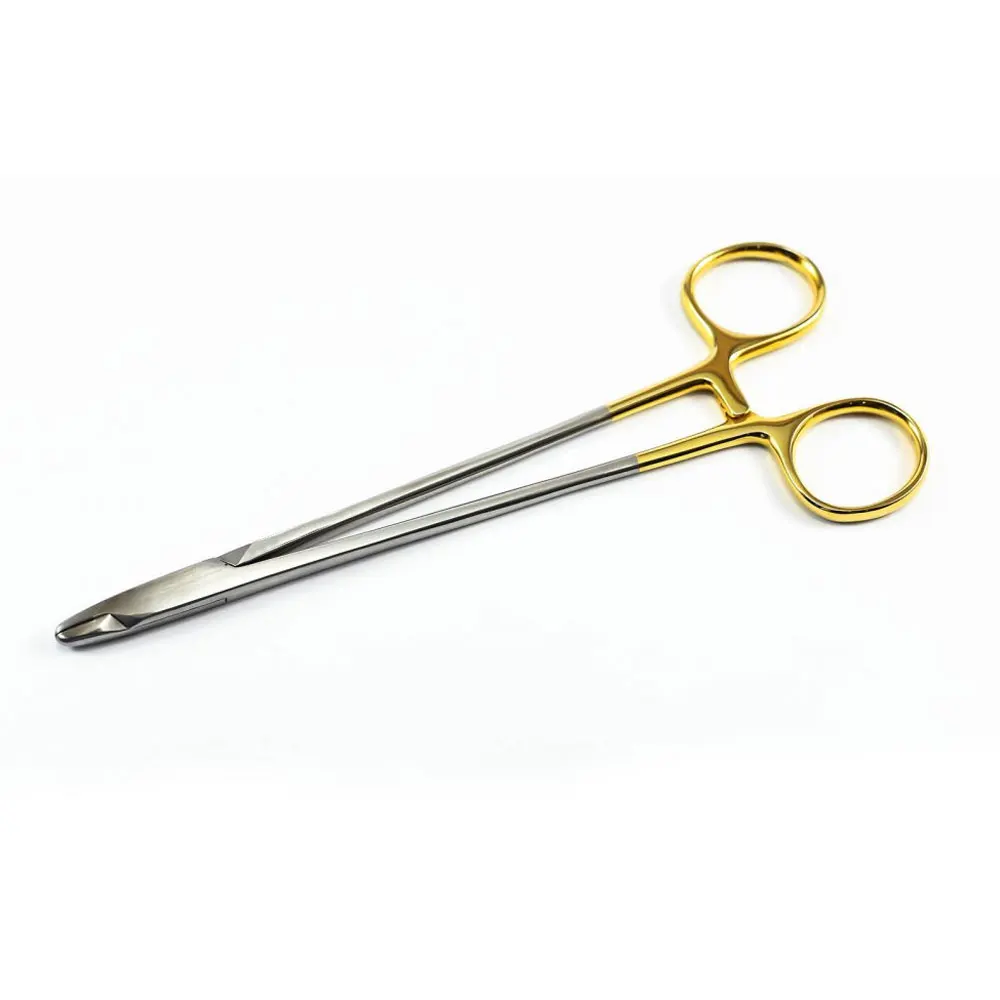 Cooley Baumgarten Needle Holder Wire Twister Blunt Jaws Tungsten Carbide 20cm Forceps Surgical Instruments