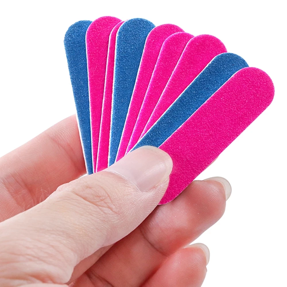Wholesale cheap nail file double side Emery Board Baby Nail File 80 100180 240 Disposable Mini Nail File