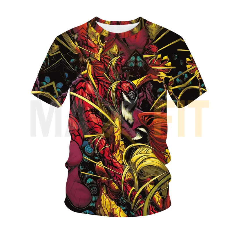 Male Clothing Summer Short Sleeve Fashion Streetwear T-shirts Marvel 3D Print Cool Men Best Design T-Shirt