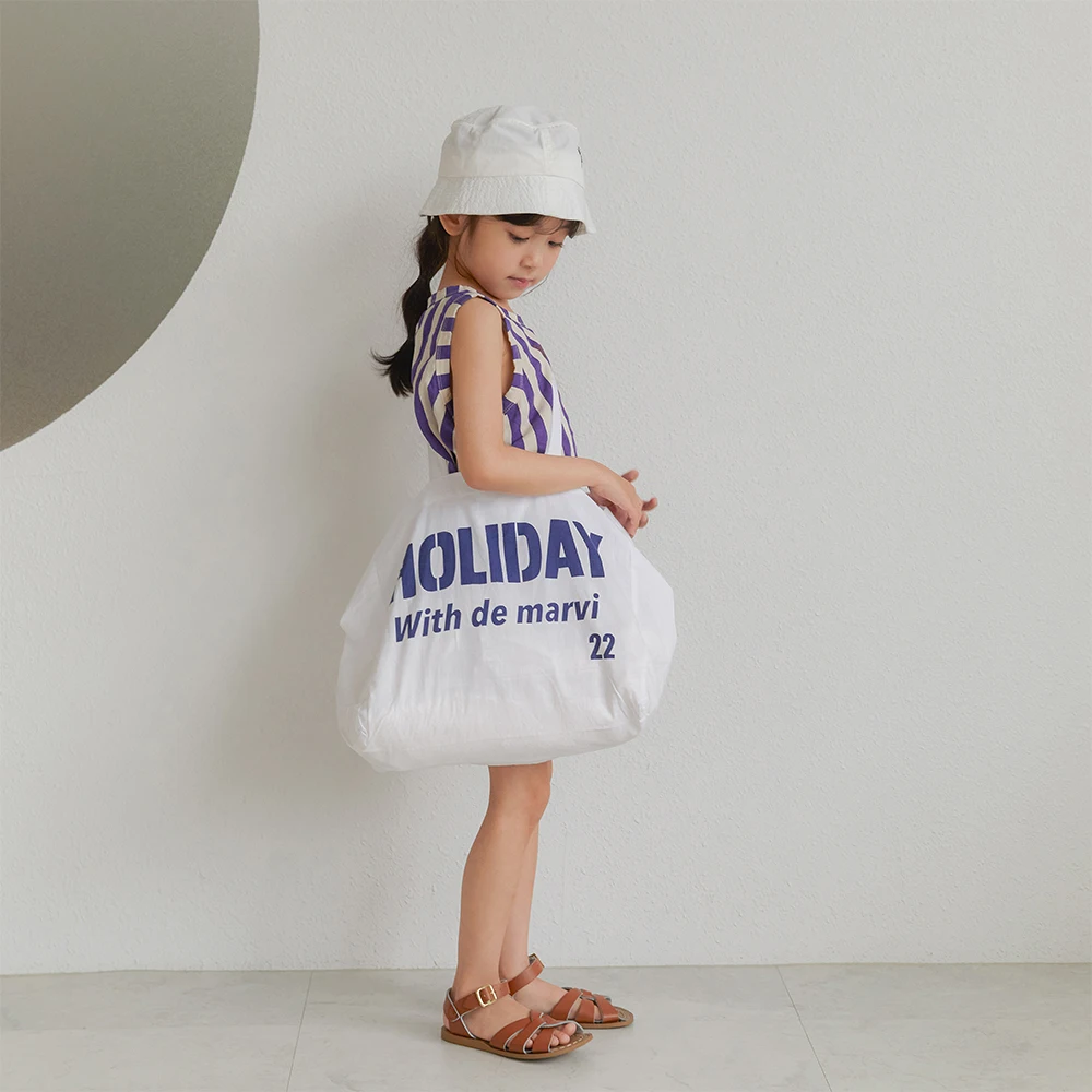 DE MARVI Kids Toddler Cotton Letter eco shoulder bag Boys Girls Summer Four season Wholesale Korean Manufacturer MADE IN KOREA