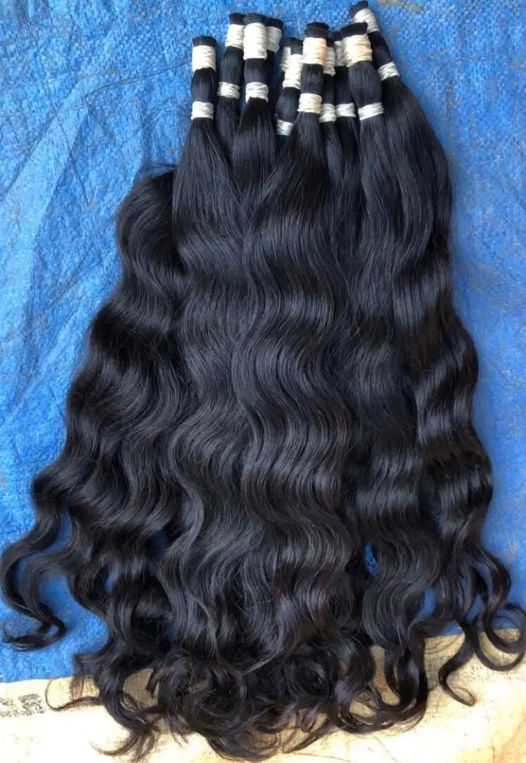 Discount Price!!! Raw Virgin Indian Human Hair Bulk Hair Good Quality Supplier In India by Oriental Hairs