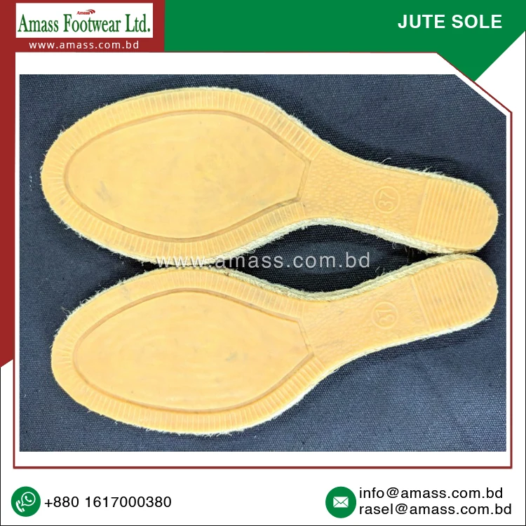 2022 Most Selling Premium Quality High Grade Handmade Jute and Rubber Espadrilles Sole at Best Competitive Price