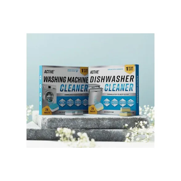 ACTIVE Washing Machine Cleaner And Septic Tank Treatment Pods Bundle - Includes 12 Month Supply Washing Machine Descaler