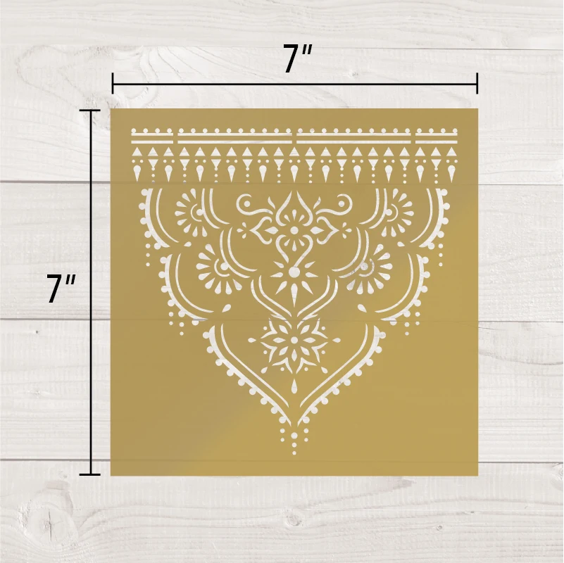 Wholesale eco friendly plastic stencil Indian henna stencil
