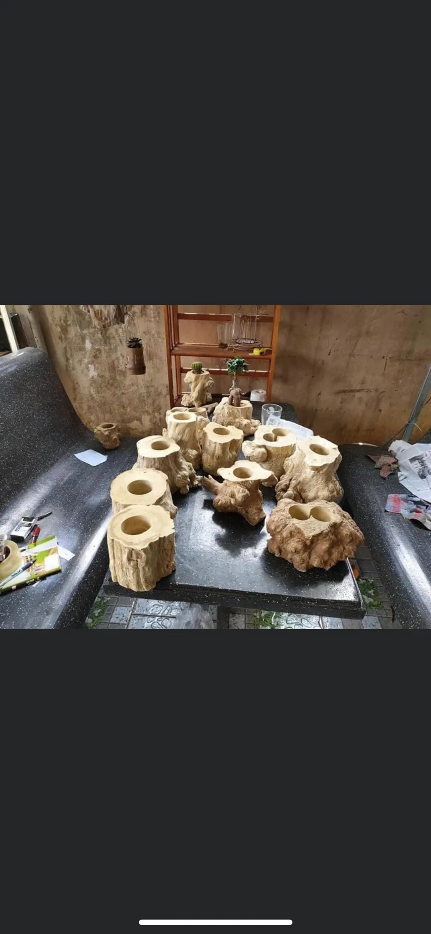 The best quality Coffee Wood (Java Wood) Wooden Planted Pot Home Decoration Kimy +84 938 616 690