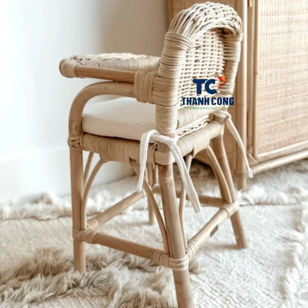 BEST SELLING play rattan crib rattan furniture toys for kids made in Vietnam Woven Wilde Rattan Doll High Chair