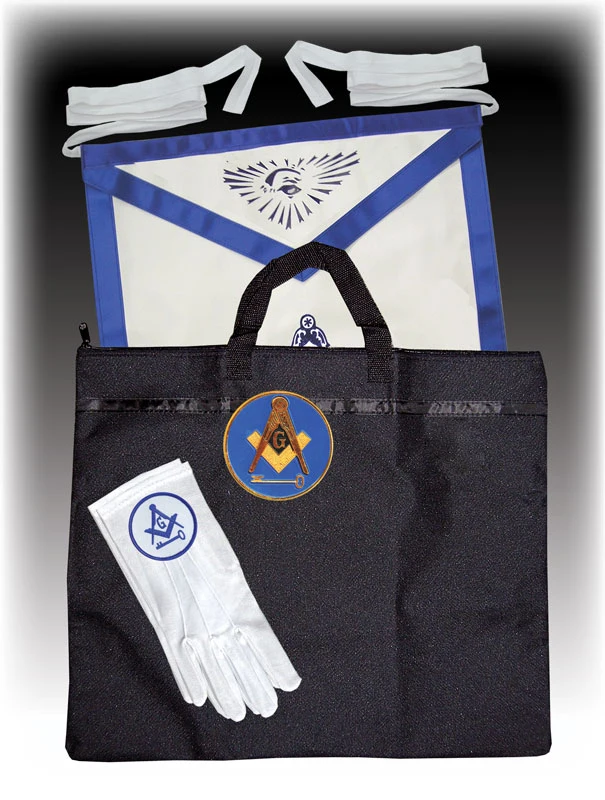 Masonic Regalia Apron Briefcase With Yellow Square Compass High Quality Masonic Cases high quality case different size pockets
