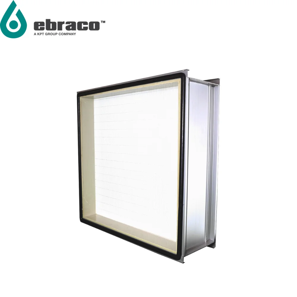 Ebraco H14 99.995% Hepatec Macro Filter Deep Pleat 610x610x292mm (24x24x12inch) for HVAC, AHU, Hospital, Cleanroom