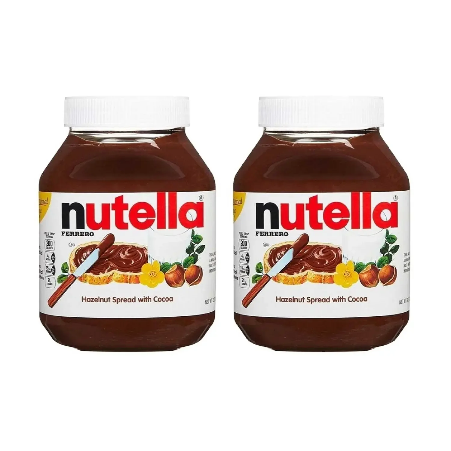 Wholesale Nutella Chocolate Distributors 350g 3kg 750g 1kg Bulk Packaging Sweet Milk Chocolate with Biscuit Nut Ingredients