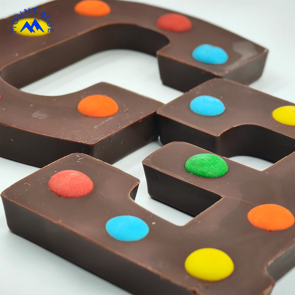 Manufacture Decorated Alphabet Chocolate Custom Chocolate Alphabet Candy