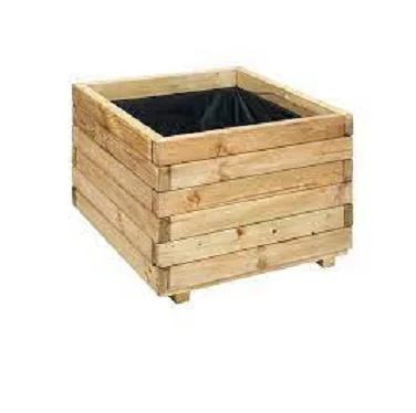 Outdoor Wooden Raised Garden Bed Planter for Vegetables Grass Lawn Yard