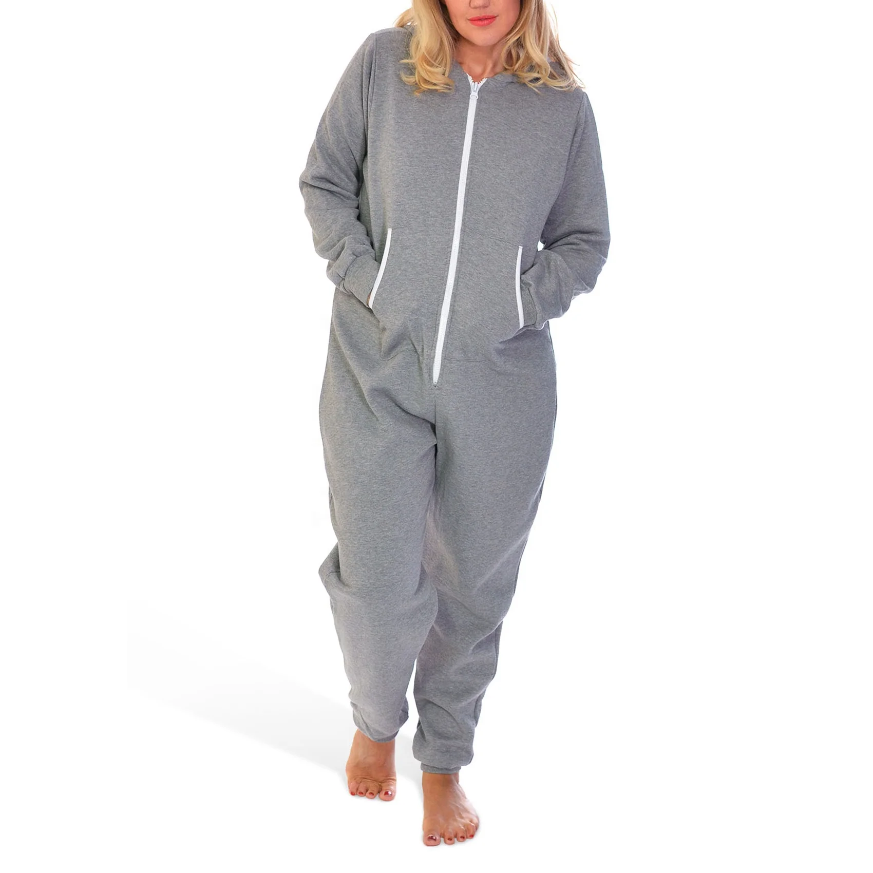 Letter Graphic Floral Print One Piece Custom Tight Print Adult Women Pajamas Onesie With High Quality pajamas for women set