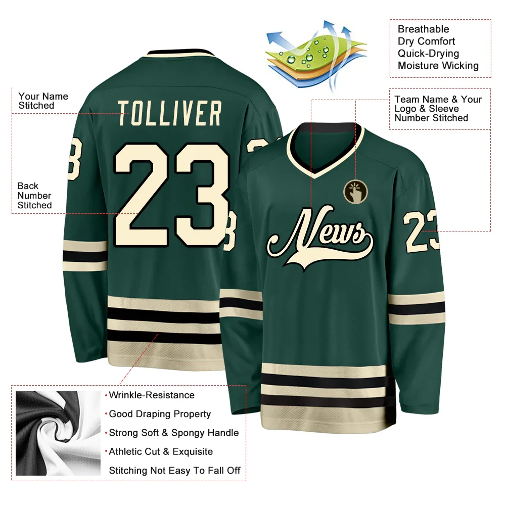 Wholesale Custom Stitched Hockey Jersey National League Club Customized plus size custom logo for men Ice Hockey Jersey
