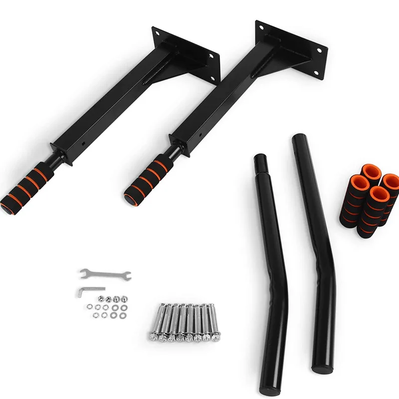 Fitness Heavy Duty Wall Mount Pull Up Bar  Home Gym Foam Handle Chin Up Bar Upper Body Workout Strength Training Equipment