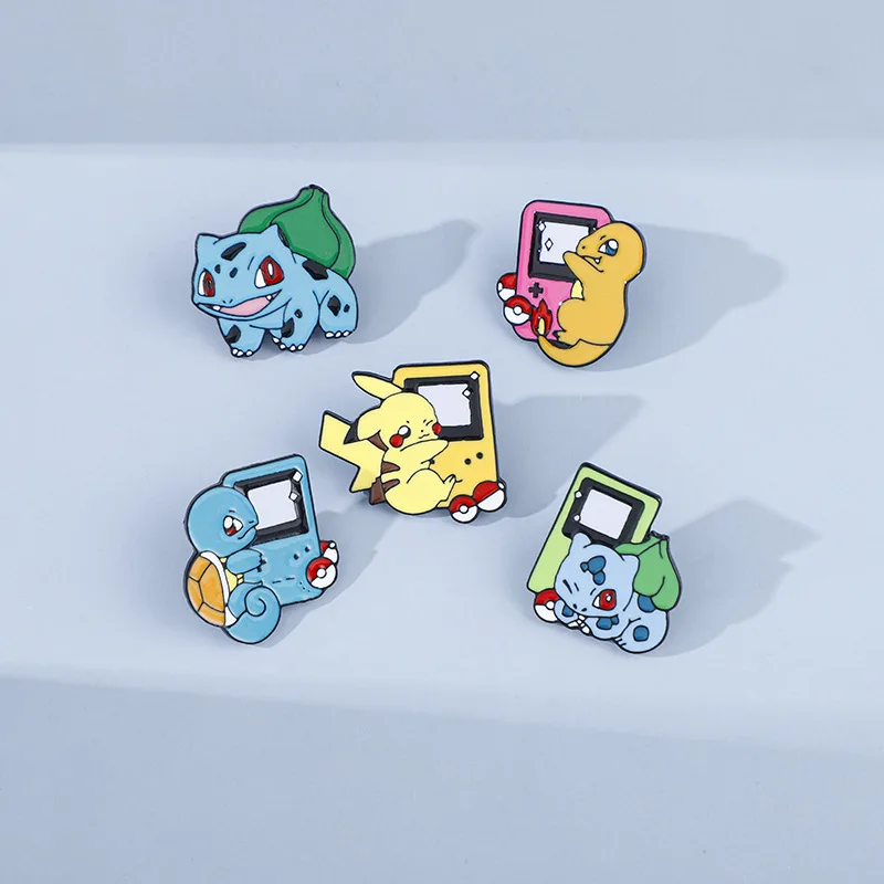 Cheap wholesale metal plated custom anime badge cute cartoon lapel soft hard enamel pins