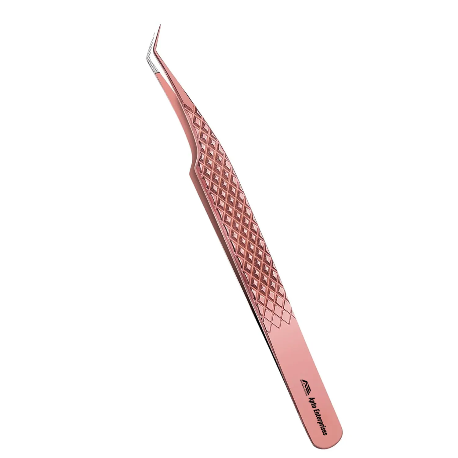 Precision Eyelash Grooming Stainless Steel Sustainable Lash Applicator Curved Eyelash Tweezers For Strip Lashes