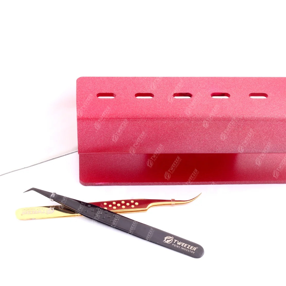Professional Eyelash Tweezers Display Empty Stand For Eyelash Extension Tools Supplies Tweezer Stand Acrylic Holder Shelf