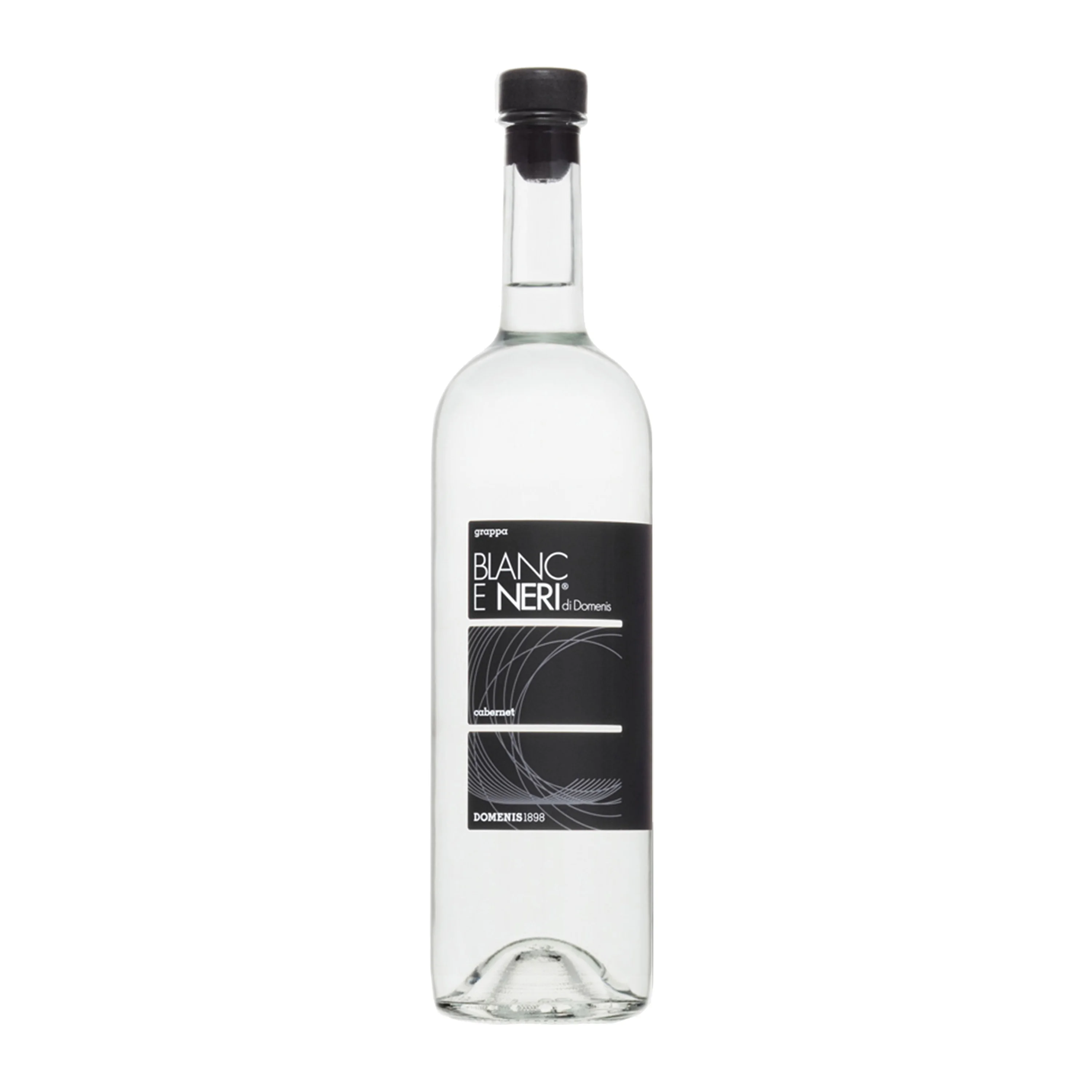 Best Seller Italian single varietal Grappa with moderate alcohol content Blanc e Neri Cabernet 70cl