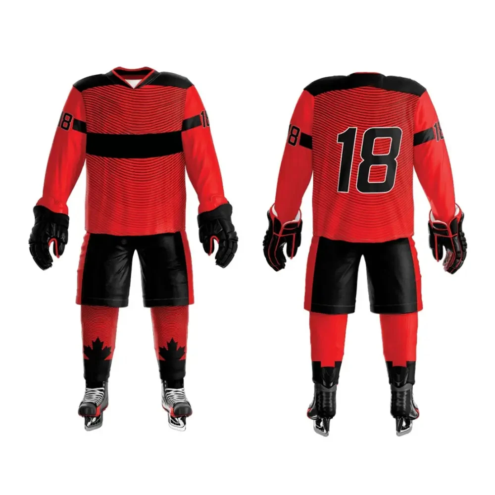 2024 Good Quality Youth Good Selling Sublimation Sport Team Ice Hockey Uniform with custom logo Ice Hockey Uniform