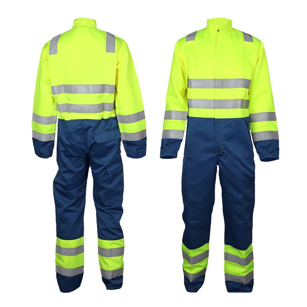 High Quality Chemical Resistant Safety Acid Proof Agriculture Coverall 100% Cotton FR Flame Industrial Safety Working Suits