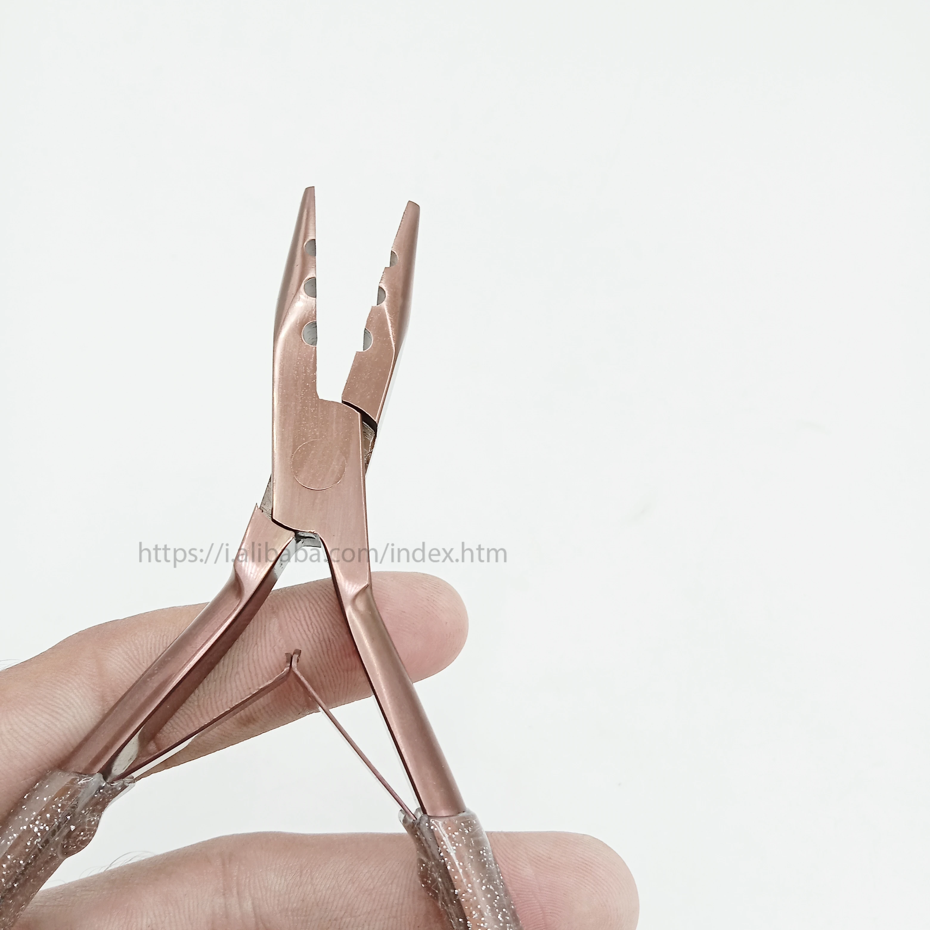 Оптовая продажа плоскогубцы из нержавеющей стали профессиональные аксессуары для удаления волос микрокольца инструменты наращивания