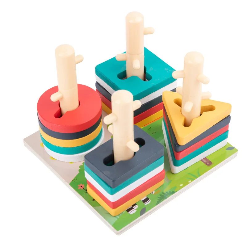 2023 New Toy Puzzle Early Education Geometry Pairing Toy Blocks Toys Kids