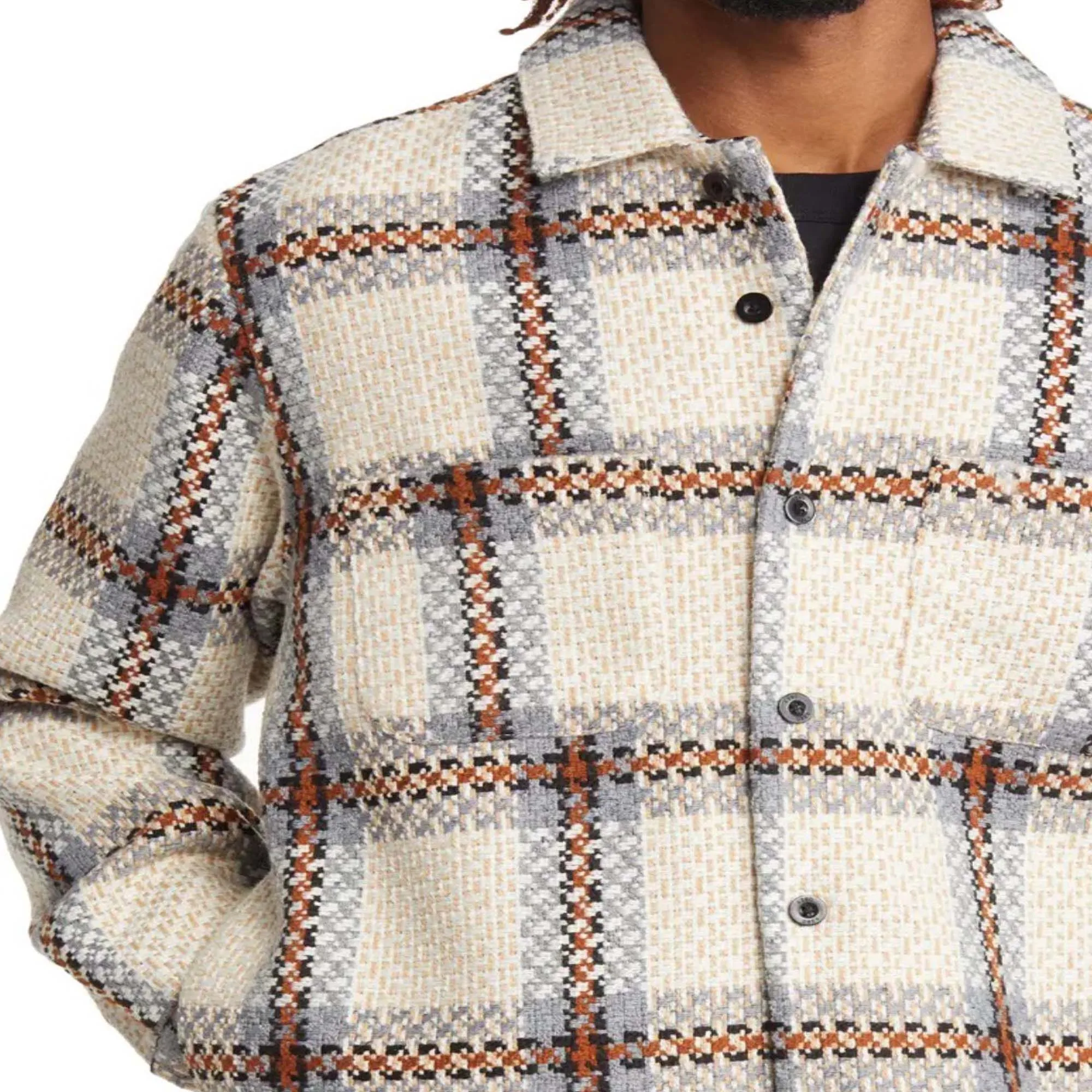 OEM Mens Clothing Manufacturer Custom Logo Prints Mens Windbreaker Shirt Jacket Wholesale Blank Nylon Coaches Jacket