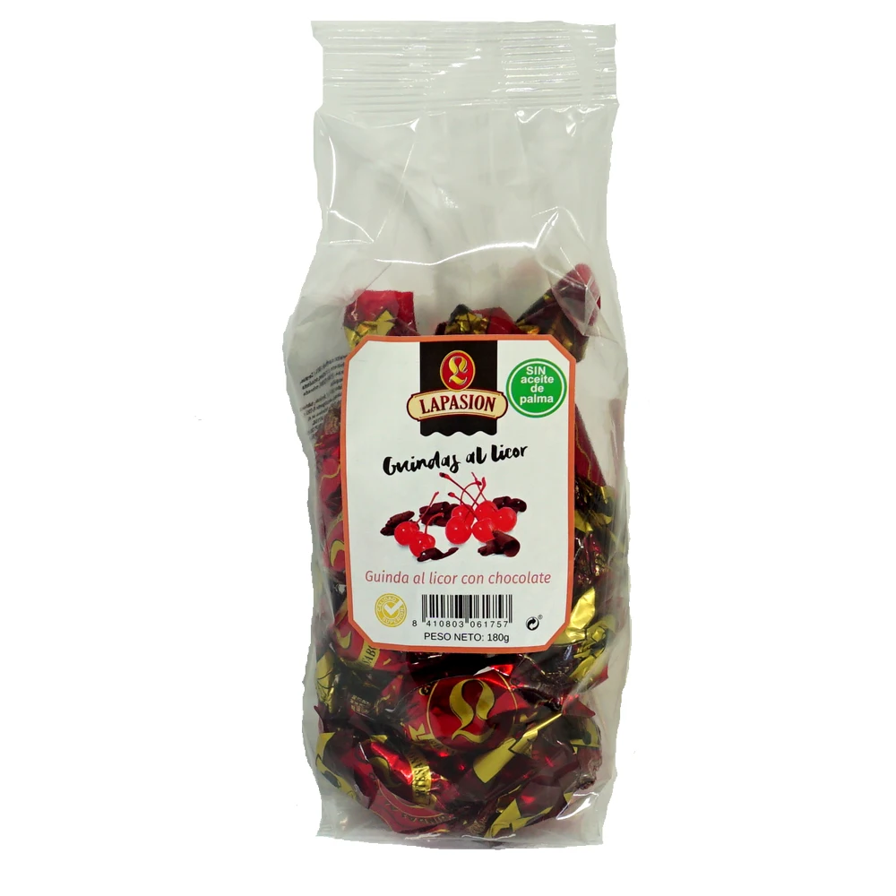 Gourmet cherry macerated in liquor and covered with pure chocolate 120g for supermarkets