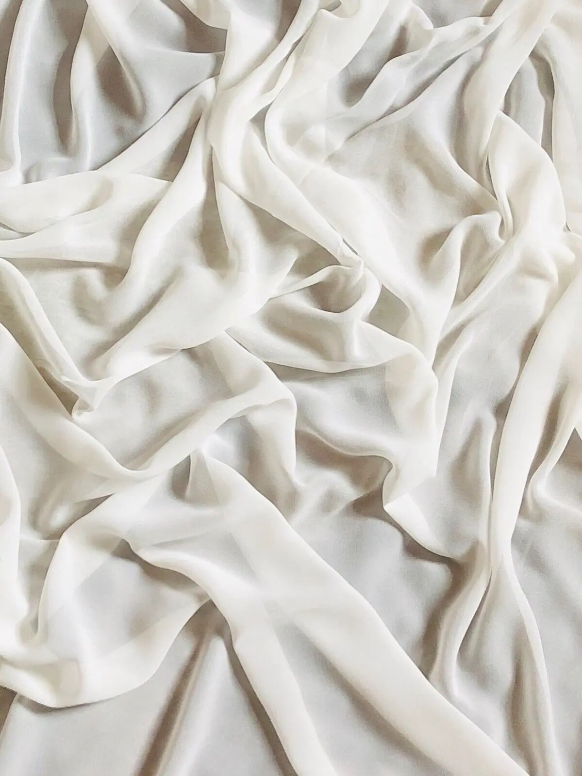 Teal Moss Crepe Georgette Chiffon Fabric